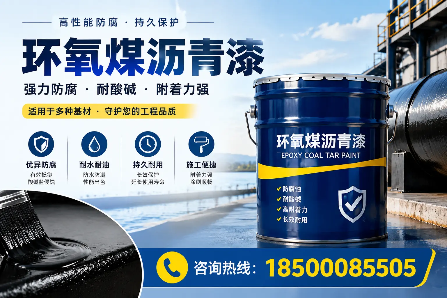 环氧煤沥青漆的施工流程详解,助力保定工程顺利完成